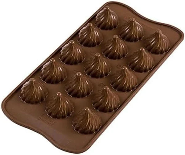 Silikomart 199384, Flame Chocolate 3D Forma