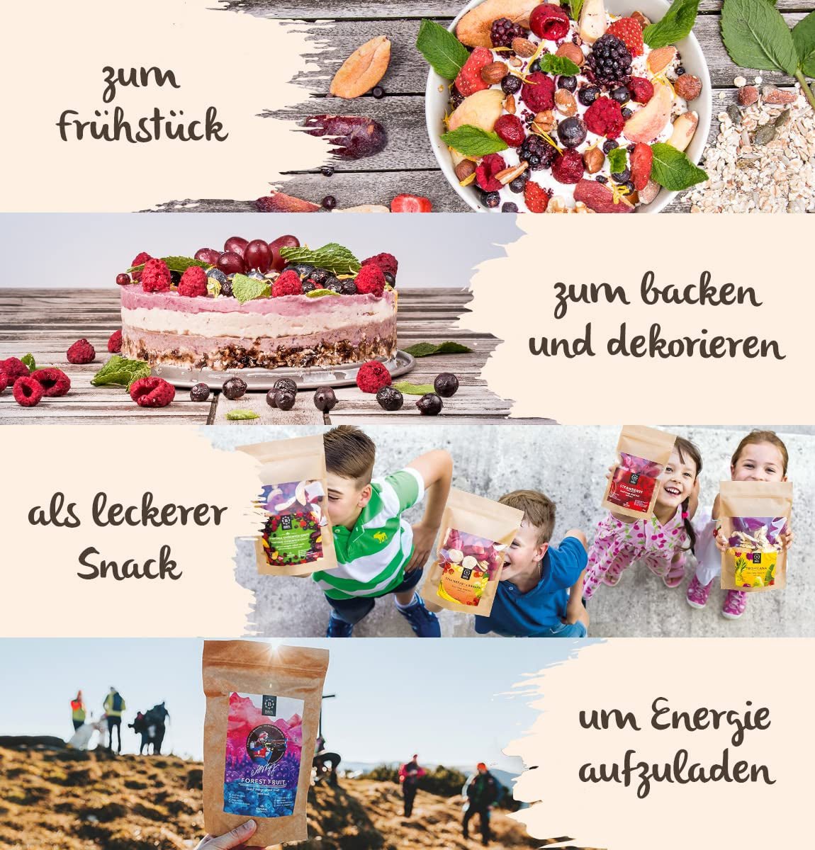 BRIX Afine liofilizate | Afine naturale, uscate 95 g | Premiul Great Taste pentru afine uscate | Fără OMG, fără gluten, vegan, vitamine reținute Produse deshidratate Naty Shop