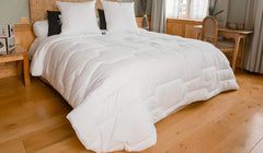 COLAS NORMAND Percale pamut paplan 260 x 240 cm kiváló minőségű 100% percale pamut puha és kényelmes tartós finom bevonat Made in France Fehér paplanok és paplanok Naty Shop