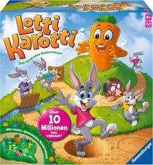 Gyerekjátékok Ravensburger 22343 - Lotti Karotti - Versenyjáték 2-4 játékos részére, Játék 4 éves kortól - Születésnapi ajándékok