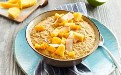 RUF Smoothie Bowl Tropilicious Mango Passion Fruit Zab reggeli Uzsonna Gyors és egyszerű vegán 1 tasak x 50g (3 db-os csomag)