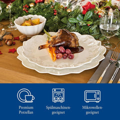 Villeroy & Boch – Toy'S Delight Royal Classic Geschirr-Set 12 Teilig Weiß, Spülmaschinenfest, Mikrowellensicher, Teller, Tellerset, Geschirrset 4 Personen, Weihnachtsgeschirr Toys, Premium Porcelain Seturi vesela masa Naty Shop