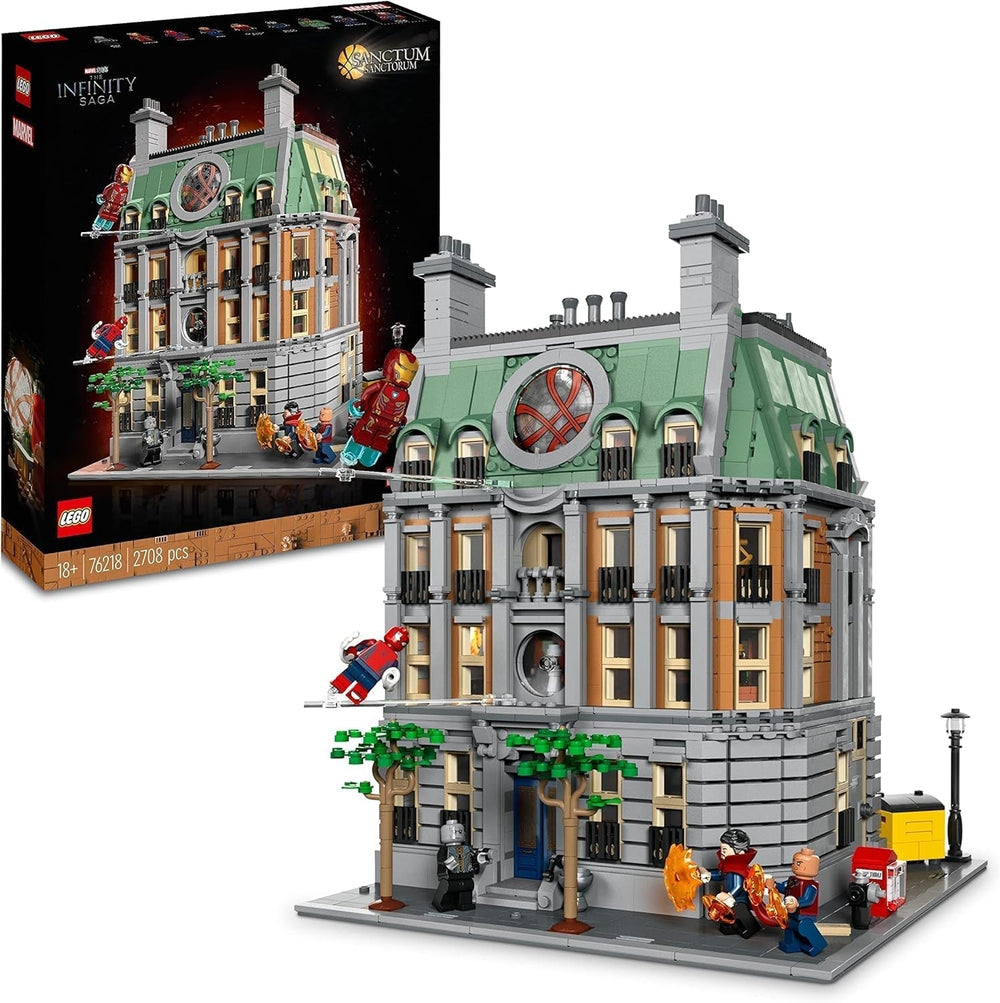 LEGO Marvel Sanctum Sanctorum 3 szintes moduláris építőkészlet Doctor Strange és Iron Man minifigurákkal Bosszúállók: Végjáték játékház rajongói gyűjthető nagy szoba dekoráció 76218 építőkészlet Besuche den LEGO-Store Single