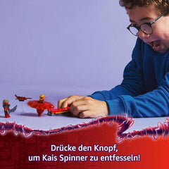 LEGO NINJAGO Kai Sárkány Spinjitzu Pörgető - Akciónindzsa játék 2 minifigurával - Kis játszókészlet gyerekeknek - Ajándékötlet fiúknak és lányoknak 6 éves kortól 71823 építőkészlet Besuche den LEGO-Store