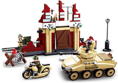 WWII – Kampf um Stalingrad (479 Teile), Spielset, Steckbausteine, mit Spielfigur, für Kinder ab 4 Jahren