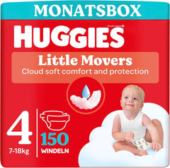Huggies baba pelenkák Little Movers, Disney Design, 4-es méret, 150-es szám (3 x 50), havi doboz