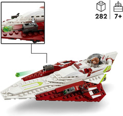 LEGO Star Wars Jedi Starfighter Obi-Wan Kenobi, megépíthető játék Taun We-vel, droid figurával és fénykarddal, Attack of the Clones készlet 75333 építőkészlet Besuche den LEGO-Store