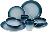Creatable, 23788, seria Cascade, set de veselă cu 8 piese pentru 2 persoane, serviciu combinat din gresie, potrivit pentru mașina de spălat vase și cuptorul cu microunde, producție de calitate