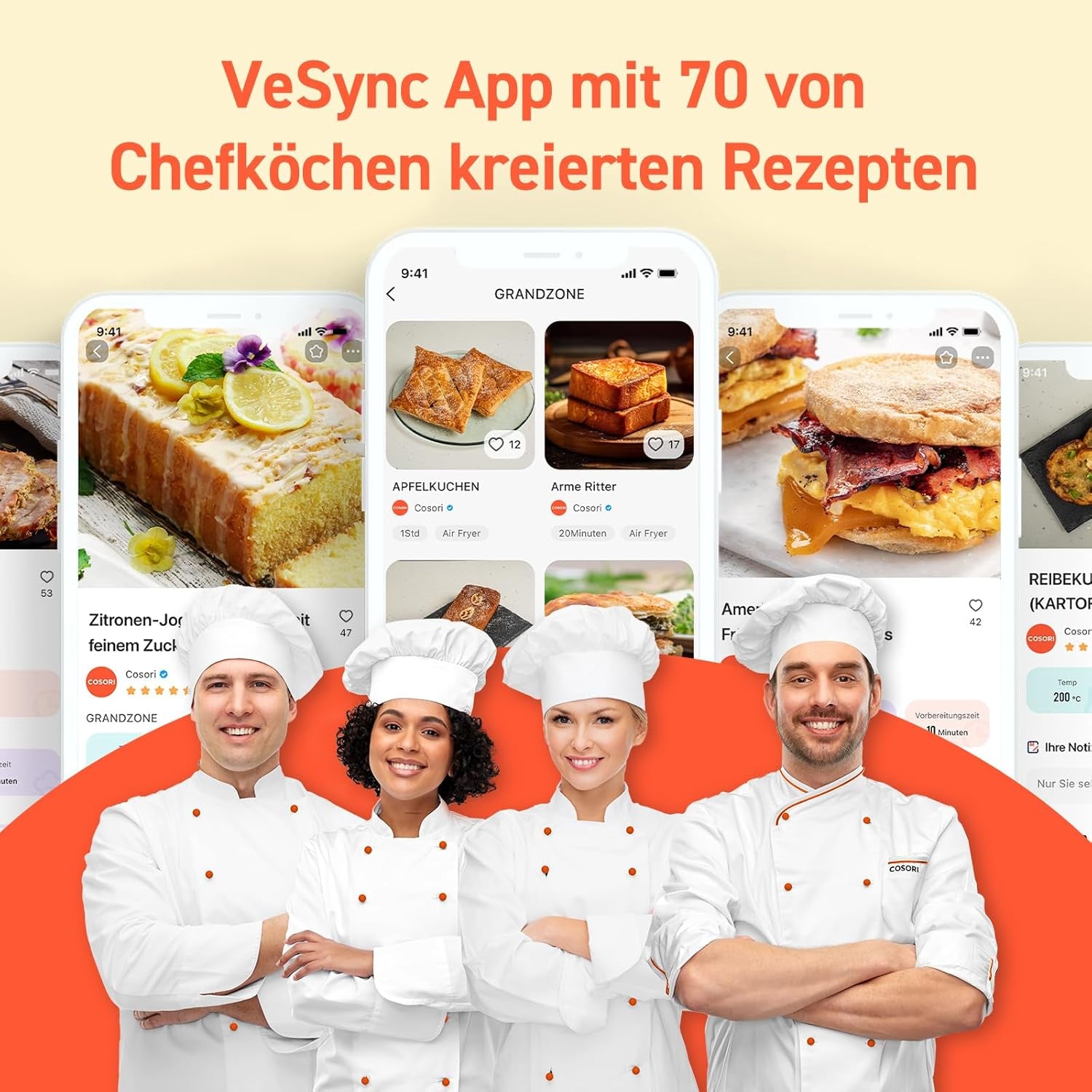 COSORI Hot Air Fryer 2 camere Airfryer, 8-In-1 Dual Blaze Twinfry XXL, 10litri Electrocasnice Naty Shop