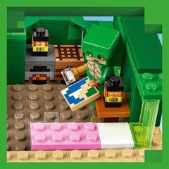 LEGO Minecraft A Turtle Beach House játékház kiegészítőkkel lányoknak és fiúknak 8 éves kortól, készlet állatokkal és a videojáték szereplőivel, ajándék játékosoknak 21254 Építőkészlet Besuche den LEGO-Store