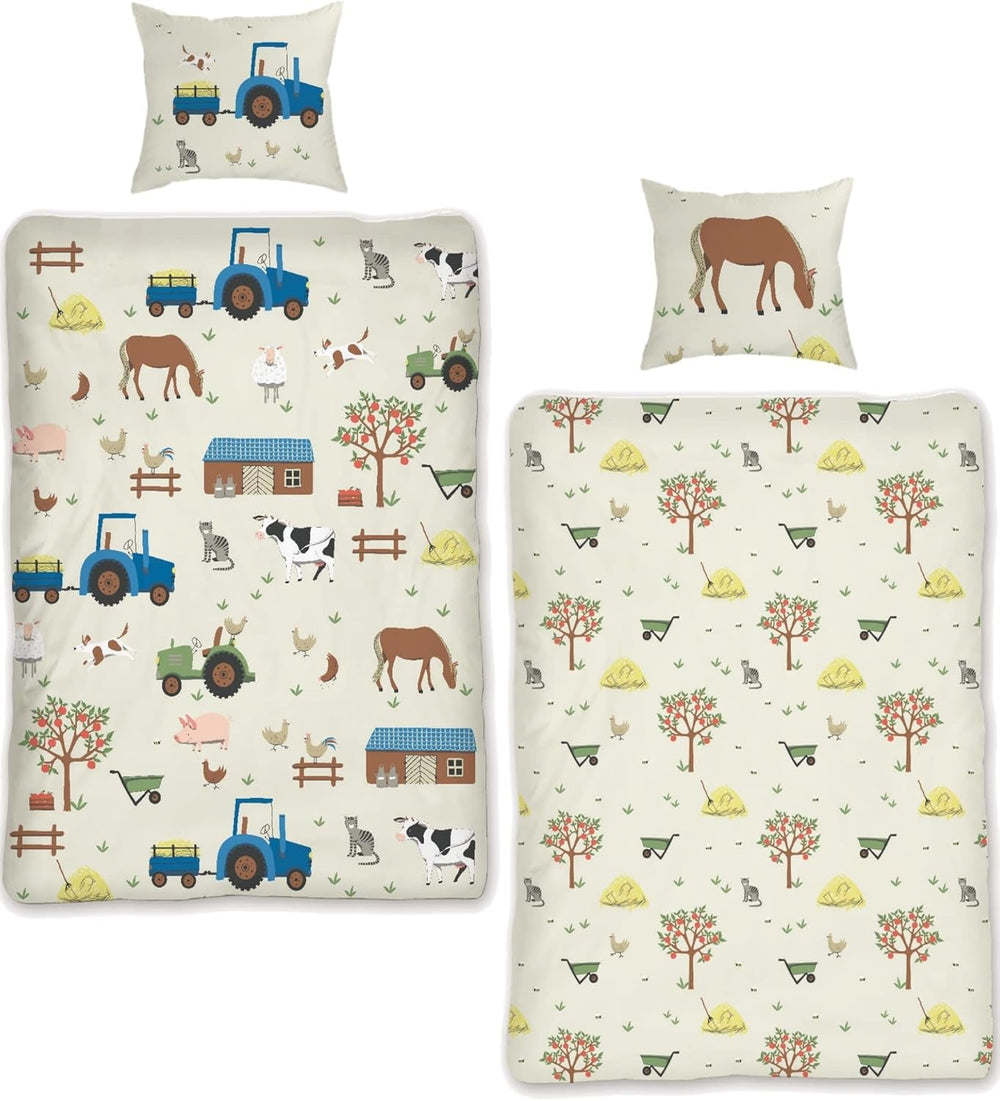 Skybrands Kinder Bettwäsche Tiere 135X200 Bauernhof Kinderbettwäsche Bagger Traktor Baumwolle Kinderbettwäsche 2Tgl. Für Jungen Und Mädchen Naty Shop alapértelmezett cím