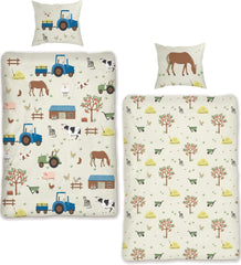 Skybrands Kinder Bettwäsche Tiere 135X200 Bauernhof Kinderbettwäsche Bagger Traktor Baumwolle Kinderbettwäsche 2Tgl. Für Jungen Und Mädchen Naty Shop alapértelmezett cím