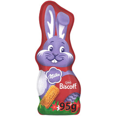 Milka Smiling Bunny Biscoff – finom húsvéti nyuszi csokoládéval és Lotus Biscoff keksz darabokkal – 95g