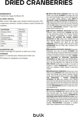 Szárított áfonya ömlesztve, 500 grammos Naty Shop dehidratált termékek