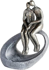 Casablanca - Sculptură - Figurină decorativă - Moment - Cuplu - Poli - bronz colorat - 27 x 19 cm Statuete si sculpturi Naty Shop Culori bronz, gri Înălțime 27 cm