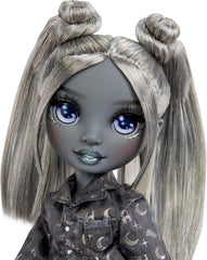 Rainbow High Shadow High Girl's Night - Luna Madison – 28 cm Modepuppe in Grautönen, Graues Haar & Outfit mit Accessoires und Kamm – Für Sammler und Kinder ab 6 Jahren