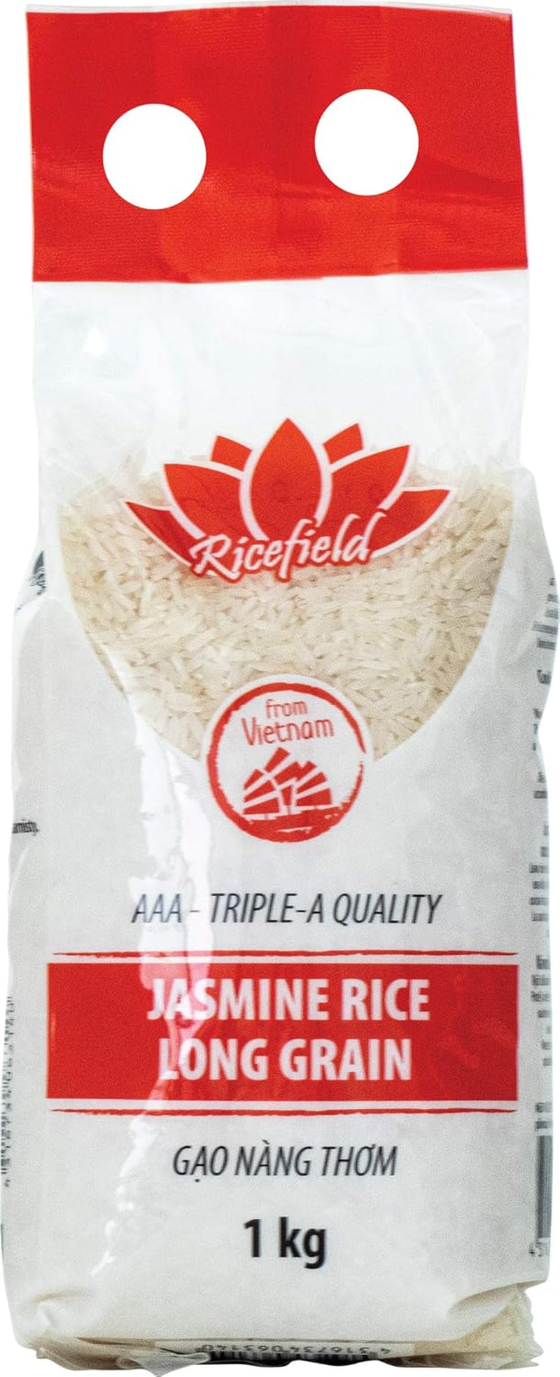 RICEFELD Jázmin 100% rizs, hosszú szemű, 1 kg