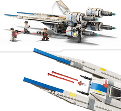 LEGO Star Wars 75399 Rebel U-Wing Starfighter - Játék lengőszárny funkcióval és 3 minifigurával, köztük Cassian Andorral és K-2SO droidfigurával - Ajándék 8 évesnél idősebb fiúknak és Andor rajongóknak, 2. évad Építőkészletek Beuche den LEGO-Store