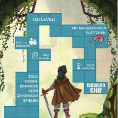 Magnetic Tiles Dungeon Breakout, Addictive Dungeon Adventure, Csempe elhelyezési játék növekvő kihívásokkal, 1-2 játékosnak, 6 éves kortól