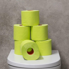 Hârtie igienică Renova, verde, 4 role