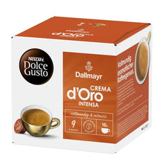 NESCAFÉ DOLCE GUSTO DALLMAYR Crema d'Oro Intensa Kaffeekapseln 3er Pack (3 x 16 Kapseln)