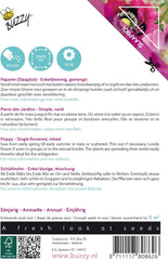 Mák virágok Buzzy Mix of Somniferum mák