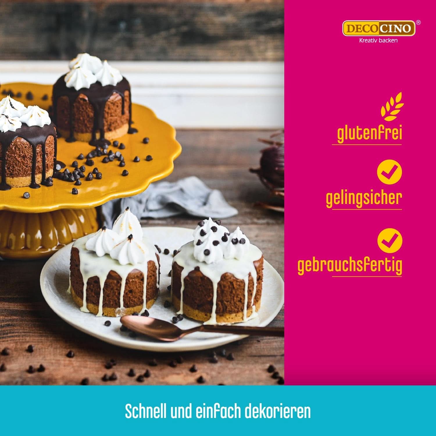 DECOCINO Cake Drip, Gata de utilizare Glazuri si Decor Naty Shop