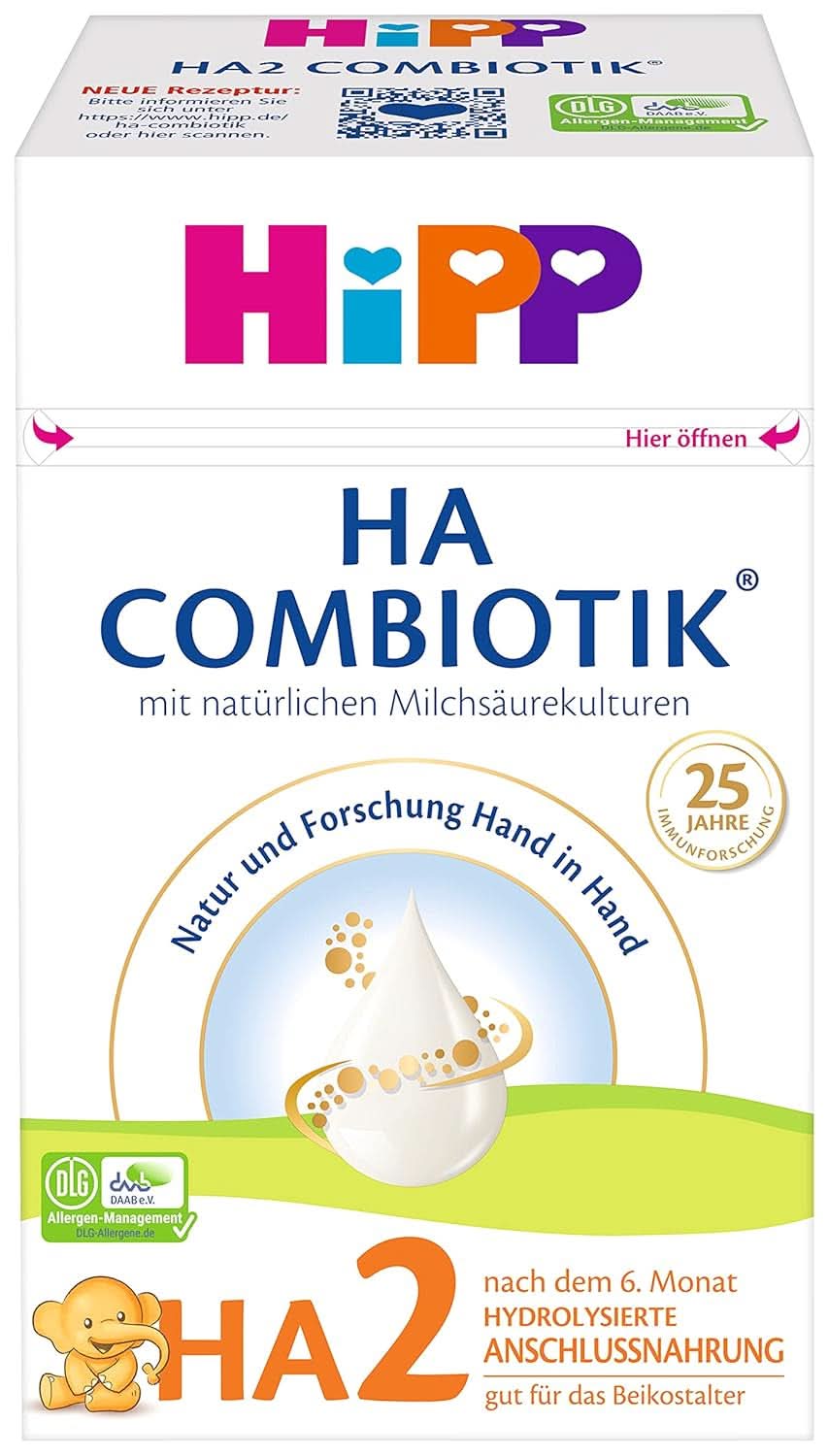 Hipp tejes élelmiszer HA Combiotik HA2 Combiotik, 600G, 4 db-os (4 x 600G) Mother and Child Naty Shop csomag