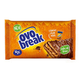 Ovomaltine OVO BREAK Ostya és csokoládészelet - egy ropogós snack a népszerű Creme Crocante összetéveszthetetlen ízével, természetesen pálmaolaj nélkül (4 x 39 g)