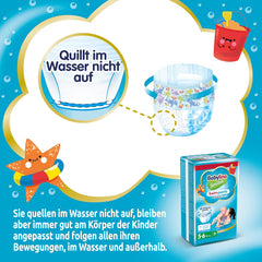 Pelenkák Sensitive Swim Pants, tengerre és medencére, 5-6 méret (14 kg felett), 84 db