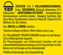 Nestlé NESQUIK ropogós brownie, ropogós reggeli gabonapehely csokoládéchipsszel és innovatív forma az extra ropogósság érdekében, 7 db-os kiszerelés (7 x 300 g)