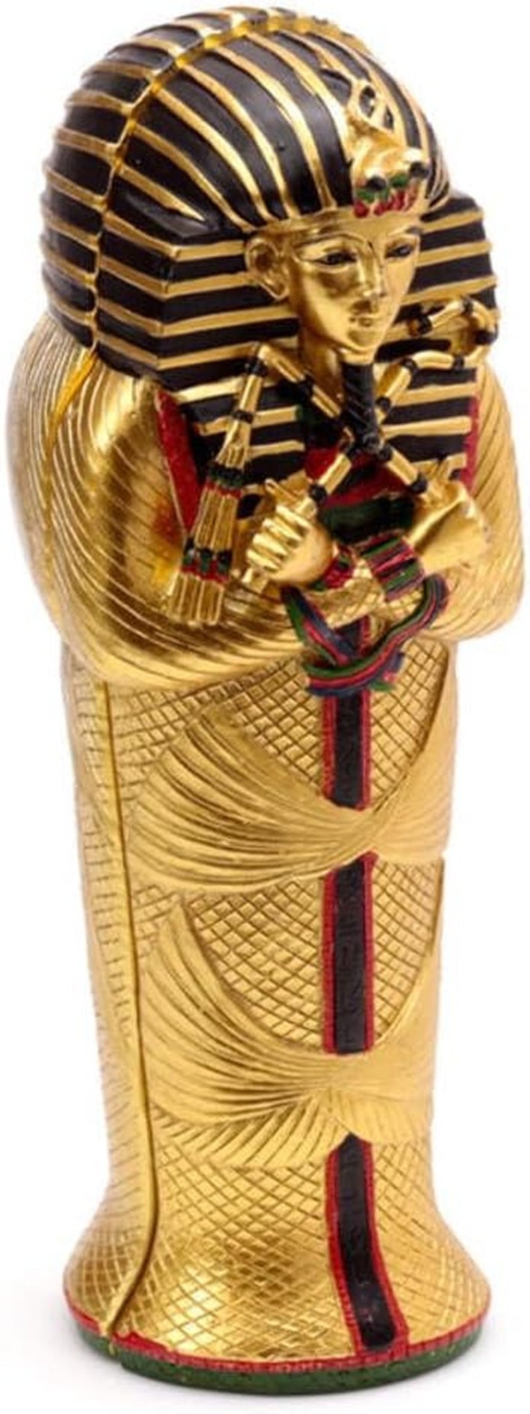 Cutie de aur egipteană Tutankhamon Sarcophagus Trinket Box cu mumie ES45 Statuete si sculpturi Naty Shop Aur