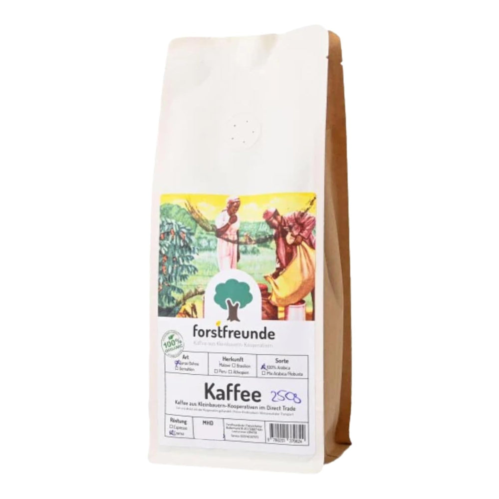 Cafea din Peru | 250g | boabe întregi | boabe 100% Arabica | cea mai fină calitate naturală din America de Sud | cafea din | comerț echitabil