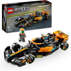 LEGO Speed Champions Mclaren Forma 1 versenyautó 2023 játék 9 év feletti gyerekeknek, fiúknak és lányoknak, akik szeretnek önállóan megépíteni. Járműmodell gyerekszoba dekoráció 76919 építőkészlet Besuche den LEGO-Store egyszemélyes