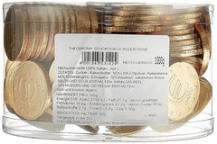 Theobroma Goldgeld Schokoladen Euros, Lose Münzen in Der Dose, 1 Er Pack (1 X 1 Kg) Naty Shop