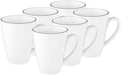 Seltmann Weiden - Lido Black Line - set de veselă 36 piese - porțelan (inclusiv 6 căni de cafea)