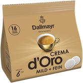 Crema d 'Oro mild & fein Pads (16 Kaffee Pads)