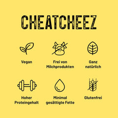 Kultúrált élelmiszerek veganer Käse Käseersatz Laktosefrei Glutenfrei 2-szer Gouda Und Cheddar CHEATCHEEZ