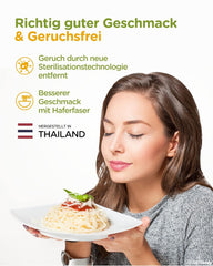 Prémium konjac tészta Thaiföldről, vegán, gluténmentes - 240 g x 6-os csomag (12 csomag), Elf-Family Shirataki tészta, instant tészta, tészta/keto/alacsony szénhidráttartalmú/alacsony kalóriatartalmú/cukormentes - spagetti és fettuccine