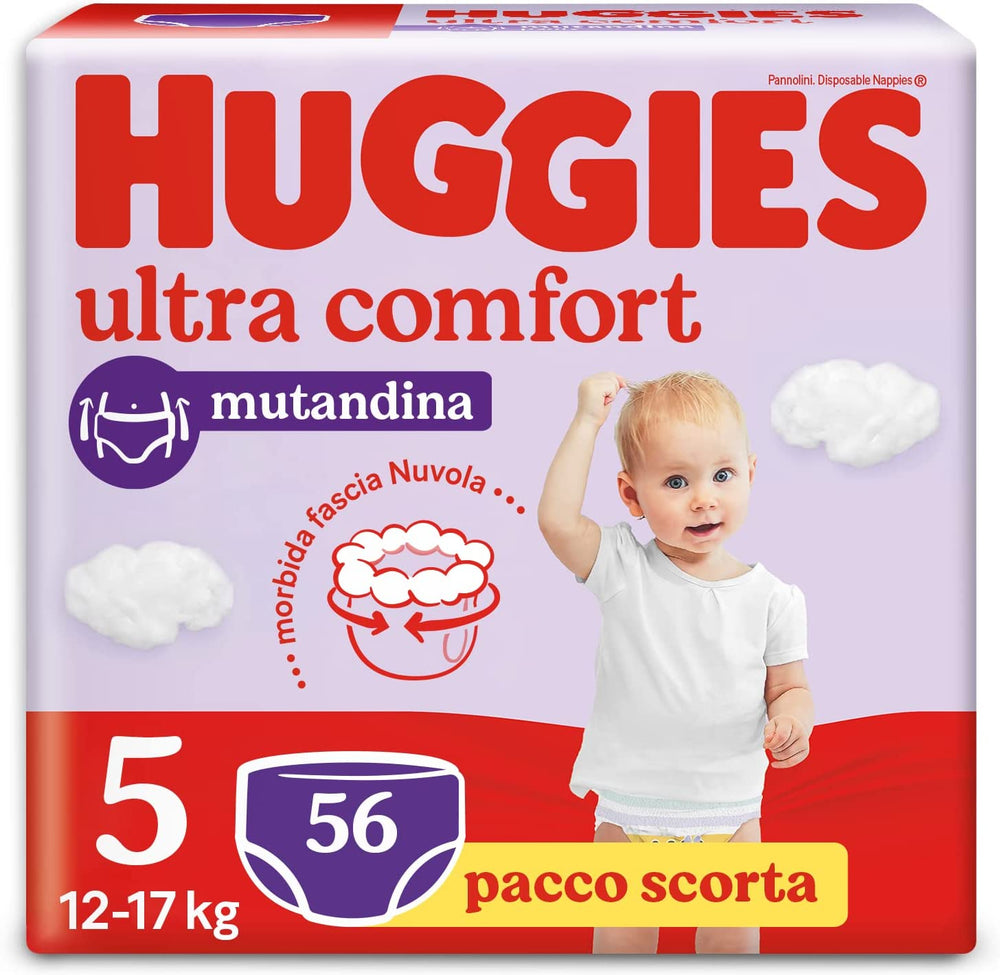 Huggies Ultra Comfort pelenkák, 5-ös méret (12-17kg), 56-os csom