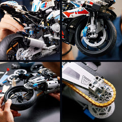LEGO Technic BMW M 1000 RR motorkerékpár modell felnőtt modellkészlet készlet kézműves ajándék férfiaknak és nőknek otthoni vagy irodai dekorációhoz 42130 Építőkészletek Besuche den LEGO-Store
