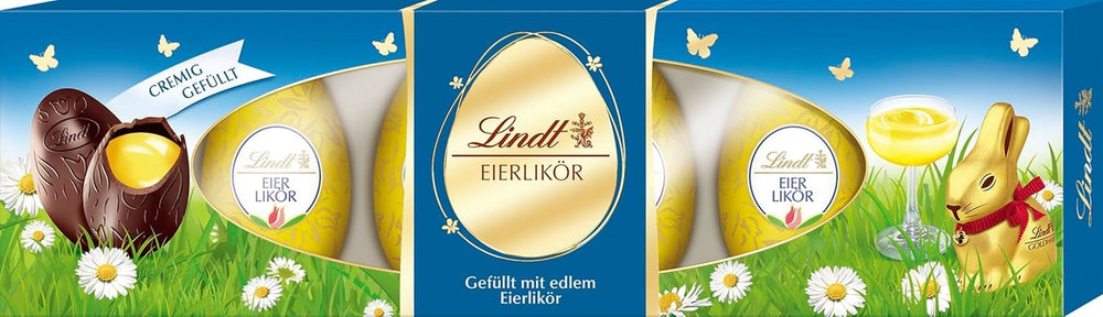 Ouă de ciocolată Lindt cu lichior de ouă, 108 grame Bomboane de Ciocolata Naty Shop Default Title