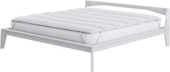 Lenjerie de pat italiană Elegant matlasat Topper, alb, dublu Plapumi si pilote Naty Shop