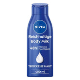 NIVEA Rich Body Milk, cremă de corp hrănitoare intensivă cu ulei de migdale, 400 ml Duș și baie Naty Shop