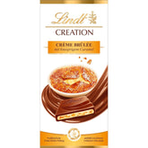 Bar Crème Brûlée Lindt Chocolate Creation | Crème Brûlée töltelék ropogós karamellel, tetején a legfinomabb tejcsokoládé | Csokoládé | Ajándék csokoládé, 150g