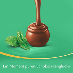 LINDOR csokoládégolyók | 1 kg-os visszazárható zacskó | kb. 80 tejcsokoládé golyó mentás töltelékkel | Tömeges kiszerelés és LINDOR sós karamell csokoládégolyók