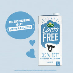 Arla LactoFREE Laktosefreie Haltbare Milch 3,5% Fett | 10 x 1L | echter Milchgeschmack, weniger süß | kalciumban és B12-vitaminban gazdag
