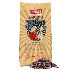BLANK ROAST - Barista Tattoo Espresso - 1000g - im Langzeit Trommel-Röstverfahren geröstet - Bohnen aus den besten Anbaugebieten - Premium Arabica & Edel Robusta - schokoladig & nussig - säurearm