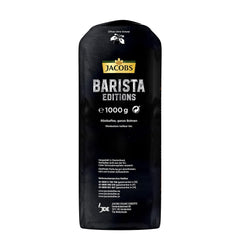 Boabe de cafea Jacobs Barista Crema Intense 1kg – Intensă, Ciocolată neagră și pecan, Boabe Arabica și Robusta, Intensitate 7/10, ideală pentru Café Crema (Pachet de 2)