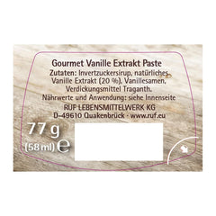 RUF Gourmet Extract de vanilie, vanilie tahitiană adevărată, 77 grame Arome Naty Shop